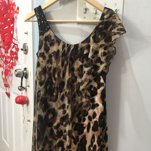 Dressbarn Woman's Leopard Dress, Size 4